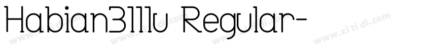 Habian2000u Regular字体转换